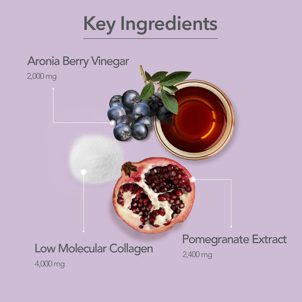 107 ARONIA etiqueta con lista de ingredientes clave visible para confianza