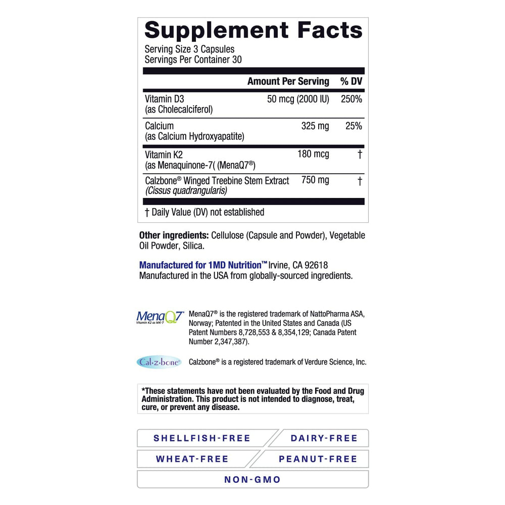 1MD Nutrition paquete doble OsteoMD mostrando presentación de 2 frascos