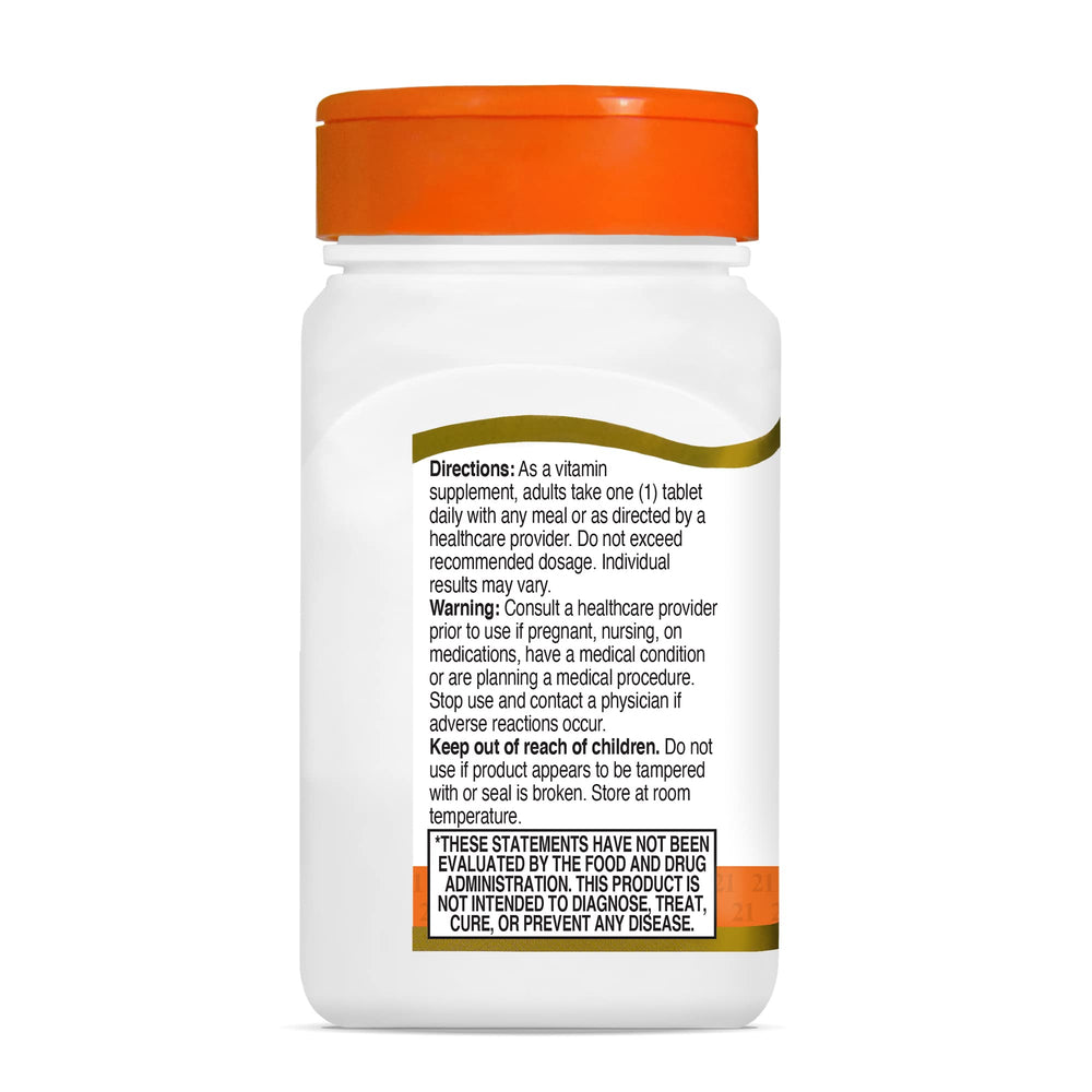21st Century listado de ingredientes para evidenciar sin conservantes ni gluten