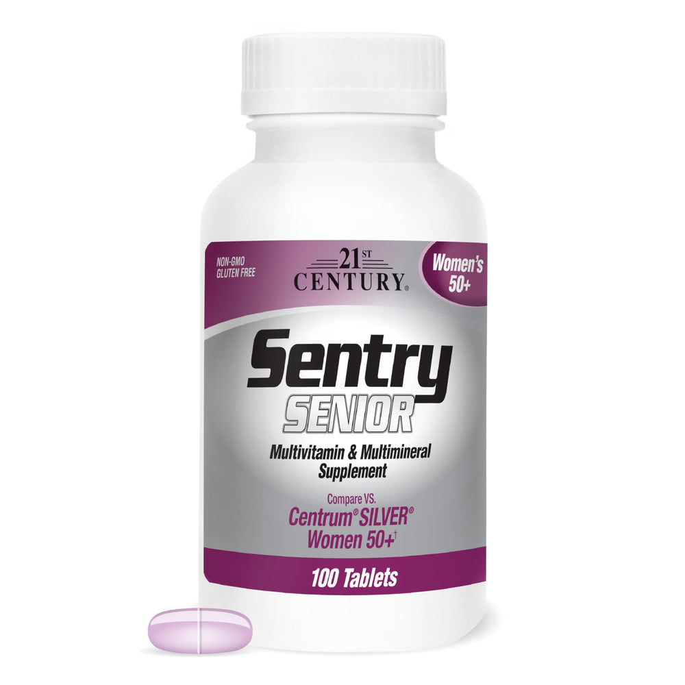 21st Century envase frontal que muestra el producto y su beneficio completo