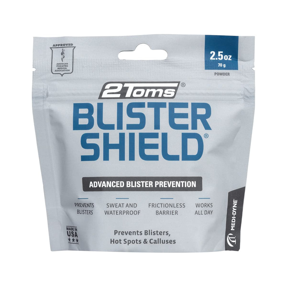 2Toms BlisterShield frente del empaque mostrando protección y beneficio inmediato