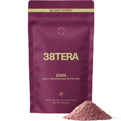 38TERA envase frontal con sabor wild berry, presentacion clara y útil