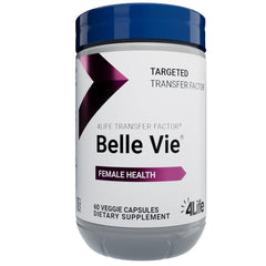 Frasco de 60 cápsulas vegetales de 4Life Transfer Factor Belle Vie para salud reproductiva.