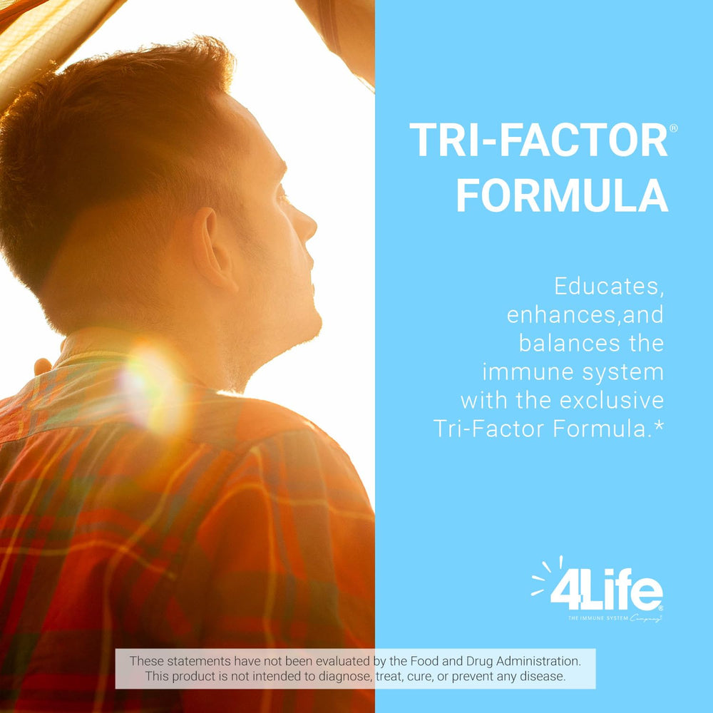 Envase de 60 cápsulas de 4Life Transfer Factor Tri-Factor Formula