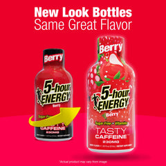 5-hour ENERGY tapón sellado que garantiza transporte seguro y frescura