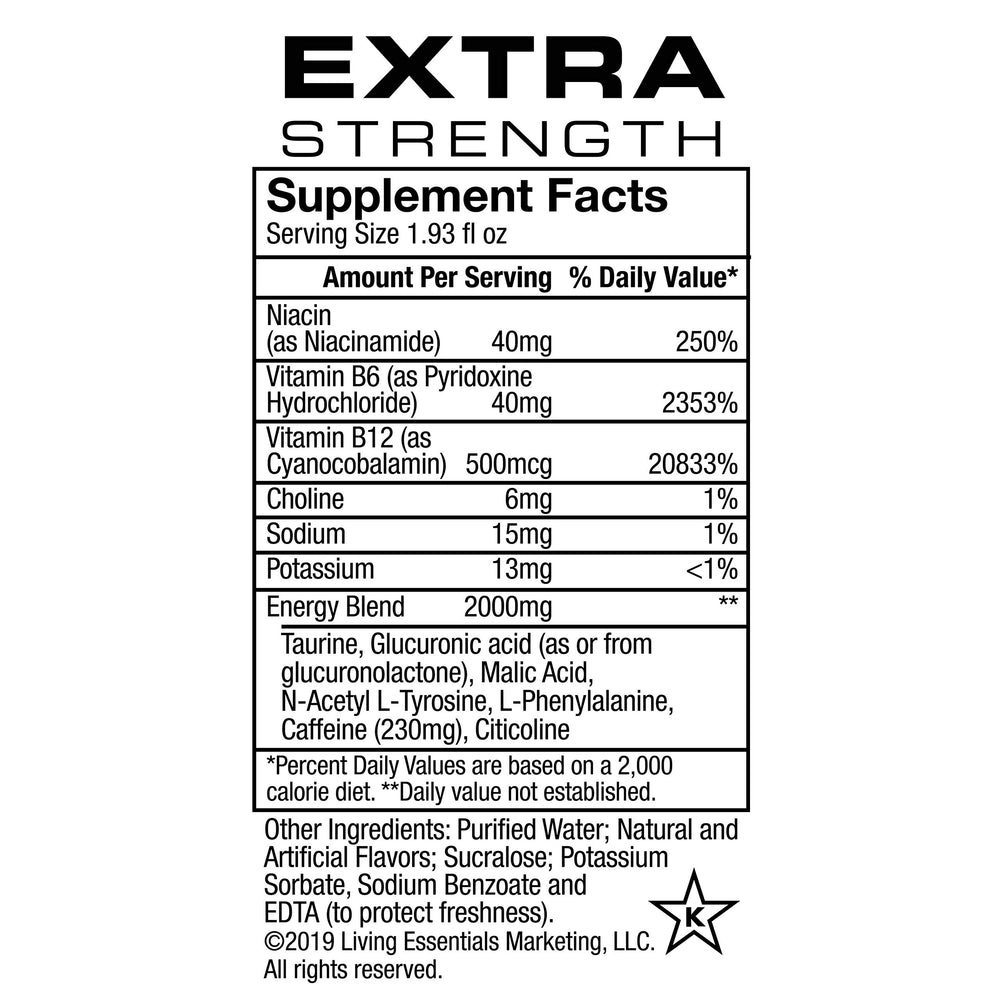 5-hour ENERGY detalle del líquido sour apple destacando apariencia y frescura