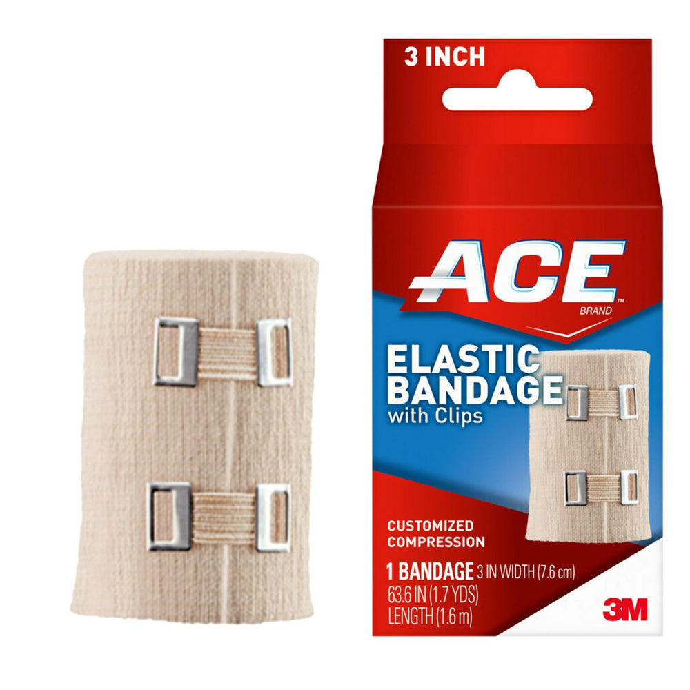 ACE venda elástica 3 pulg vista frontal comodidad y soporte