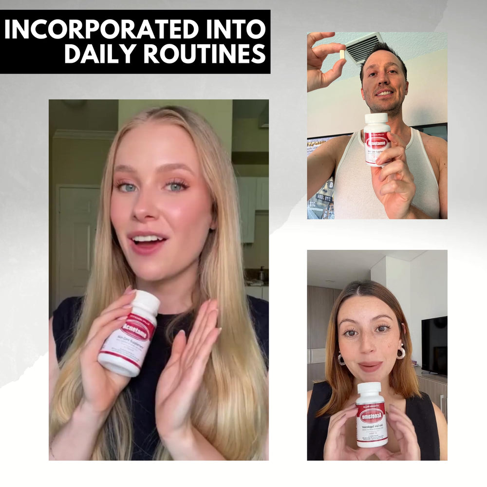 Acnetame cápsula acercamiento detalle de textura y calidad