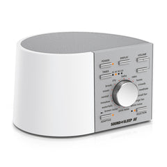 Adaptive Sound Technologies vista frontal del dispositivo mostrando controles y beneficios de enfoque