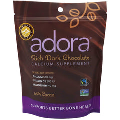 Adora empaque frontal 30 unidades, presenta información nutricional y sello Fairtrade
