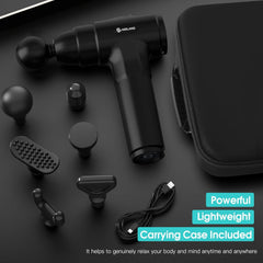 AERLANG estuche con pistola y seis cabezales listos para viajar