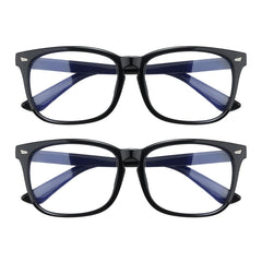 AFNWQI pack de 2 gafas frente estilo cuadrado, protección visual