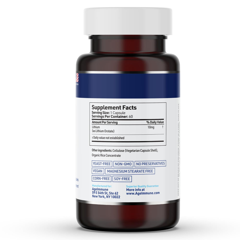AgeImmune frasco junto a desayuno, sugiere integración en rutina matinal