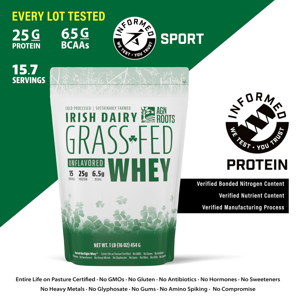 AGN Roots batido en vaso junto a ingredientes, versatilidad en desayunos y postentreno