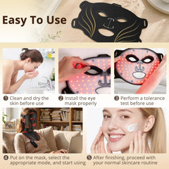 Aimilove luces LED encendidas demostrando modos de terapia