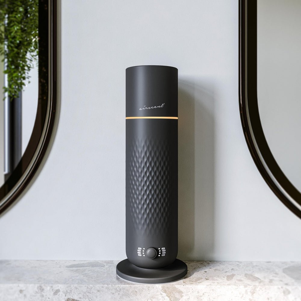 Air-Scent diffuser night light provides soft ambient illumination