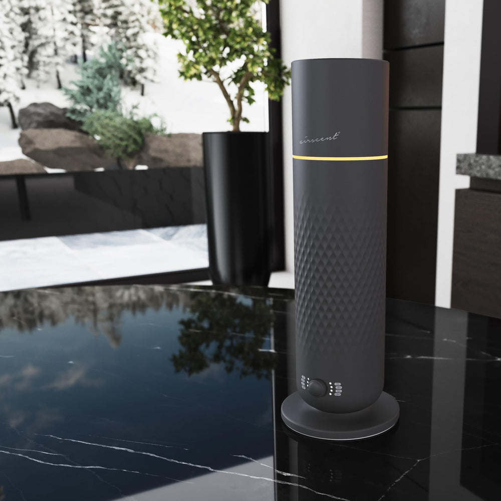 Refillable 120 mL bottles enable easy fragrance switching