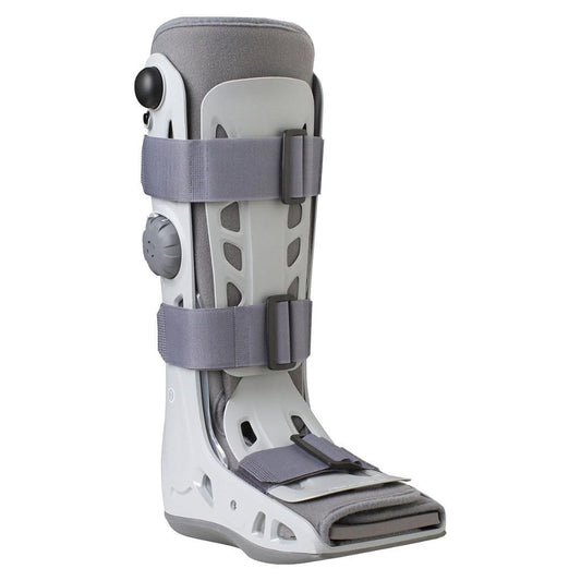 AIRCAST vista frontal de la bota mostrando protección y ajuste
