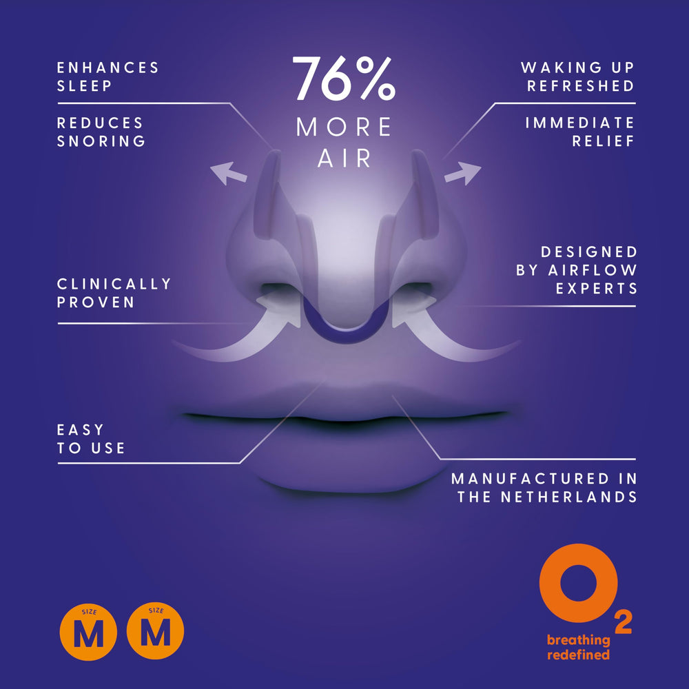 Air Max dilatadores nasales en empaque compacto para almacenamiento higiénico