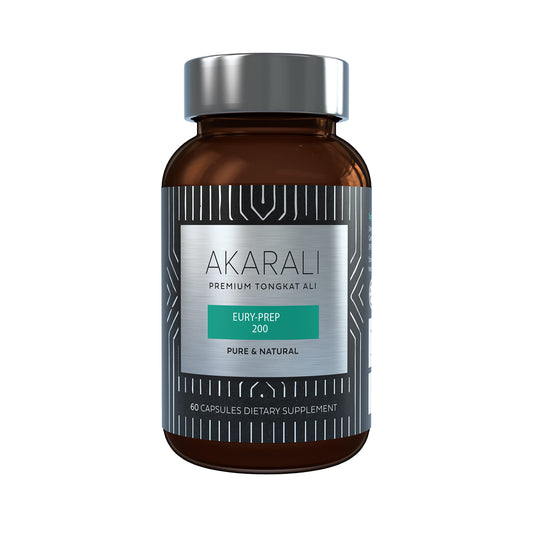 AKARALI frasco frontal mostrando diseño y potencia del extracto