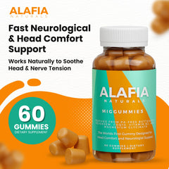 Alafia Naturals Miggummies una gominola en mano para tomar fácil