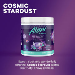 Alani Nu etiqueta con lista de ingredientes y beneficios transparentes