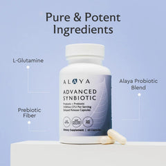 Alaya Naturals primer plano de cápsulas para apreciar textura y liberación retardada