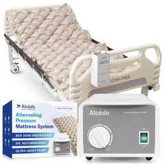 Alcedo vista frontal del colchón inflable para prevención de úlceras por presión