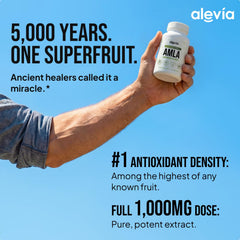 Alevia etiqueta con lista de ingredientes y certificación GMP visible