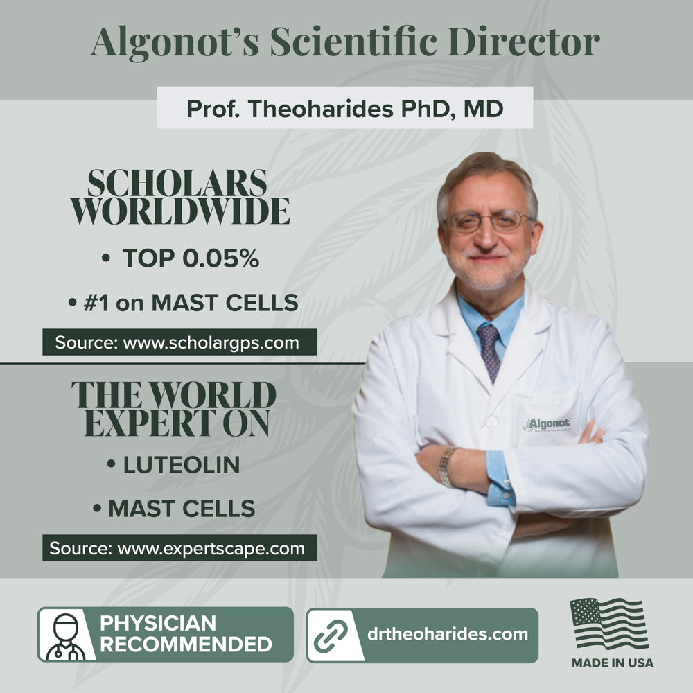 Etiqueta de NeuroProtek destacando alergénicos y características del producto.