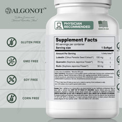 Envase de NeuroProtek con cápsulas blandas, formato práctico para uso diario.