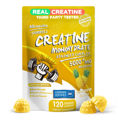 Allcoovita frasco frontal mostrando 120 gomitas, conveniencia y dosis clara