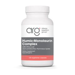 Allergy Research Group Humic-Monolaurin Complex bottle for daily immune support.
