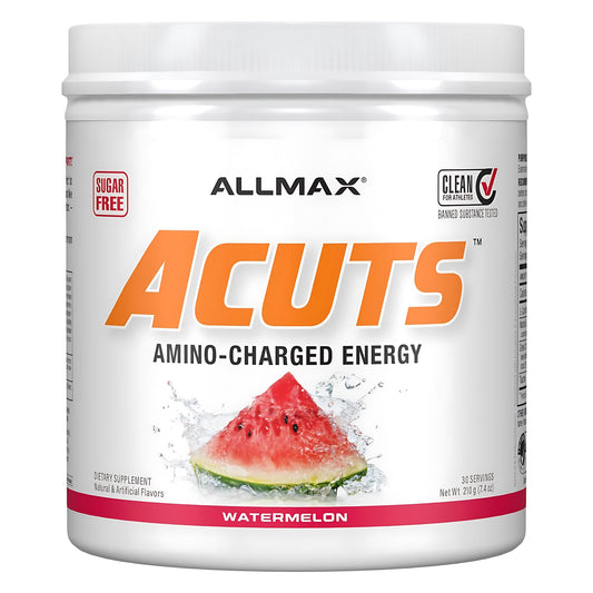 Allmax AMINOCUTS, bote frontal de sandía para energía diaria