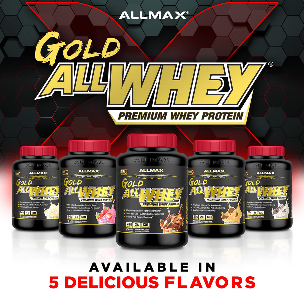 Textura cremosa de ALLMAX Gold ALLWHEY al batir.