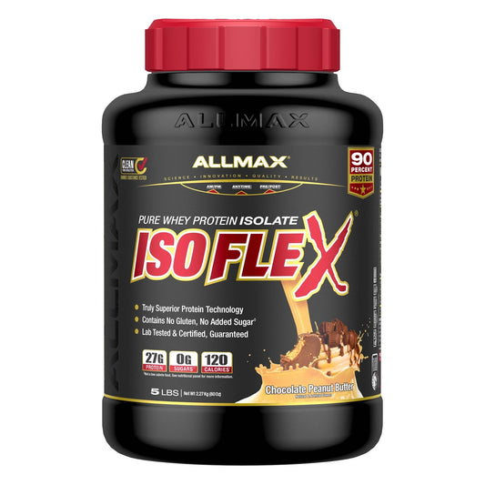 AllMax ISOFLEX, bote de proteína aislada ideal para entrenamientos diarios