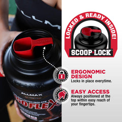 ALLMAX IsoFlex, cuchara medidora incluida para porciones consistentes.