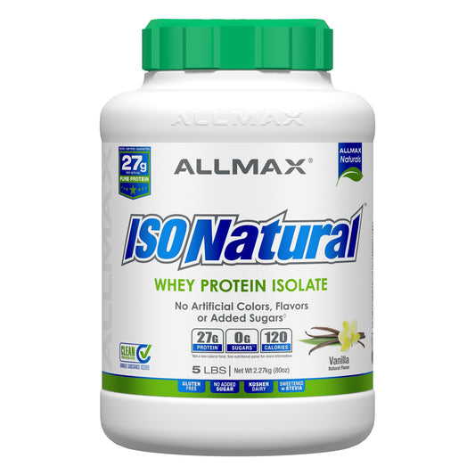 ALLMAX ISONATURAL vainilla, frasco listo para batidos diarios