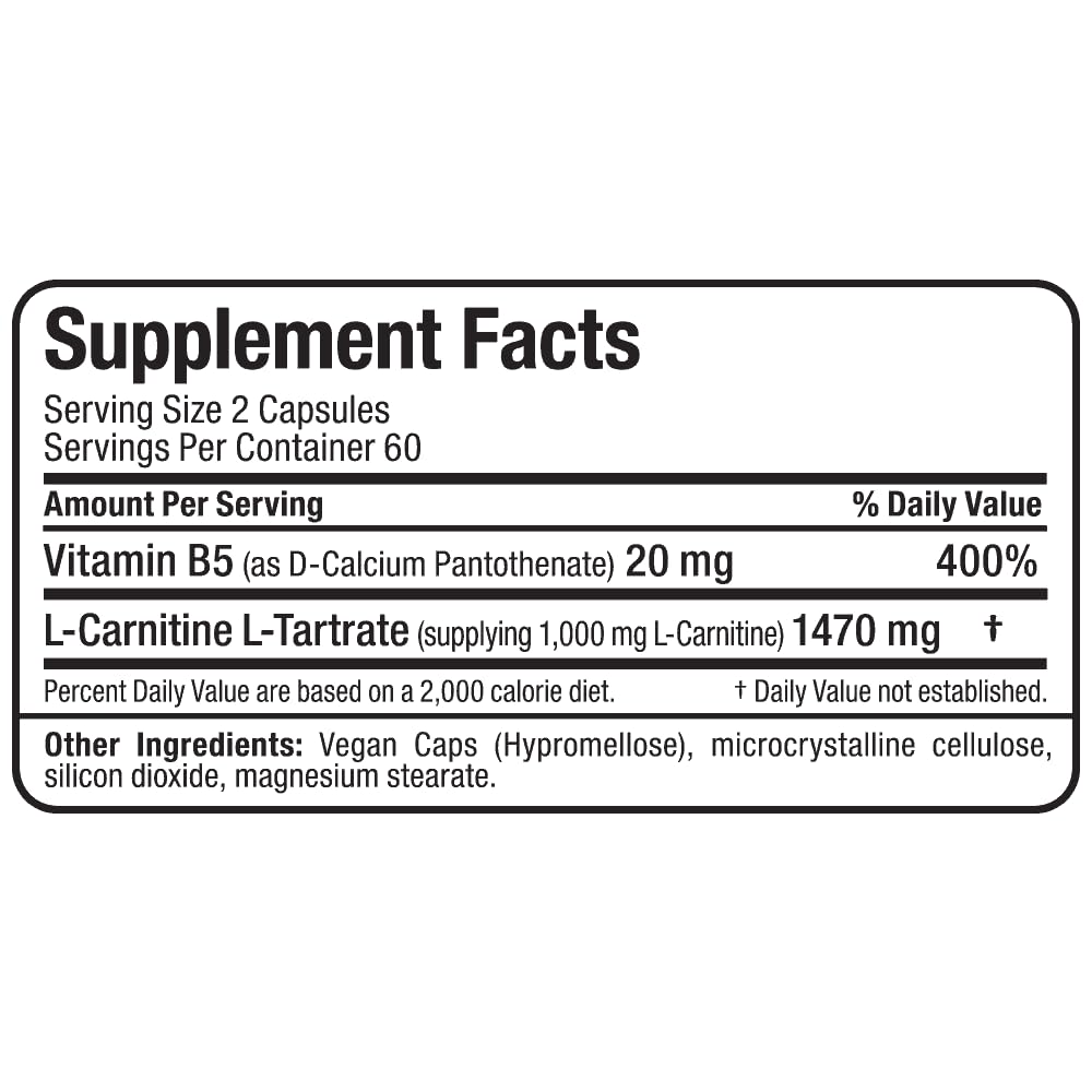 ALLMAX L-Carnitina Tartrato: caja de empaque que protege la pureza.