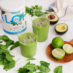 Envase reciclable de ALOHA proteína, opción sostenible.