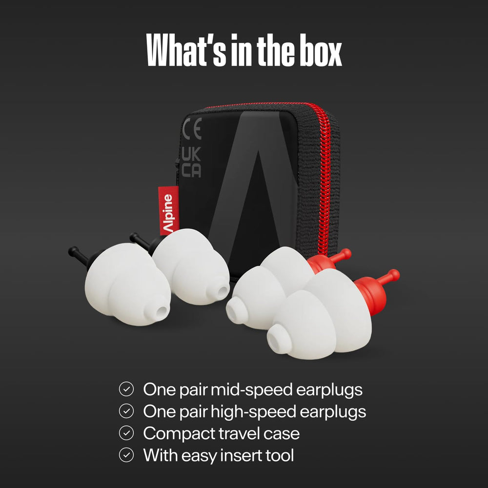 Alpine MotoSafe estuche de transporte que protege los tapones entre rutas