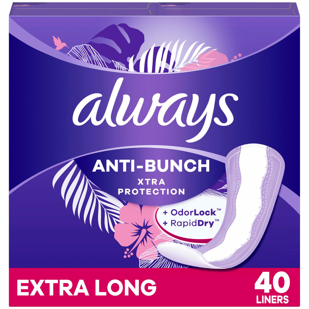 Always frontal del empaque con 40 unidades mostrando protección diaria