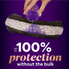 Always Discreet textura exterior tipo tela para comodidad y discreción