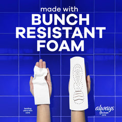 Capa superior transpirable de Always Infinity que mantiene la piel seca
