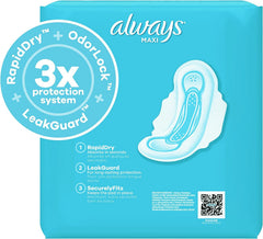 Always primer plano del núcleo LeakGuard que absorbe rápidamente