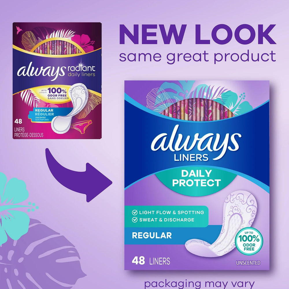 Always Radiant superficie superior suave para confort diario