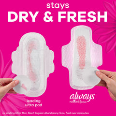 Escena lifestyle con Always Radiant en bolso, conveniente para días ocupados