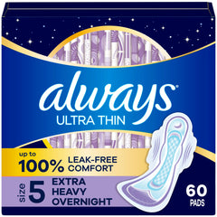 Always mostrando empaque frontal, claridad de tamaño y cantidad
