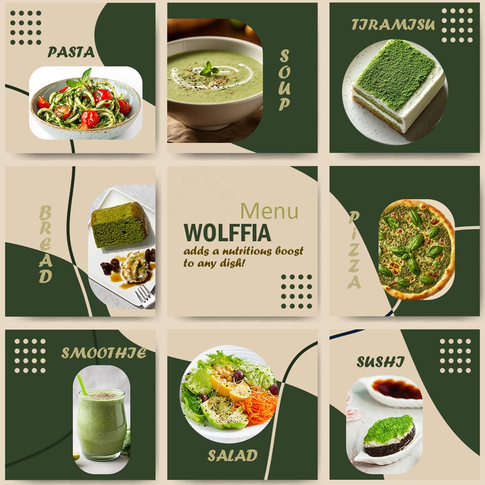 AMA GROW Wolffia integrada en ensalada para enriquecer hierro y calcio