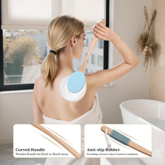 AmazerBath uso en pies demostrando aplicación cómoda y precisa